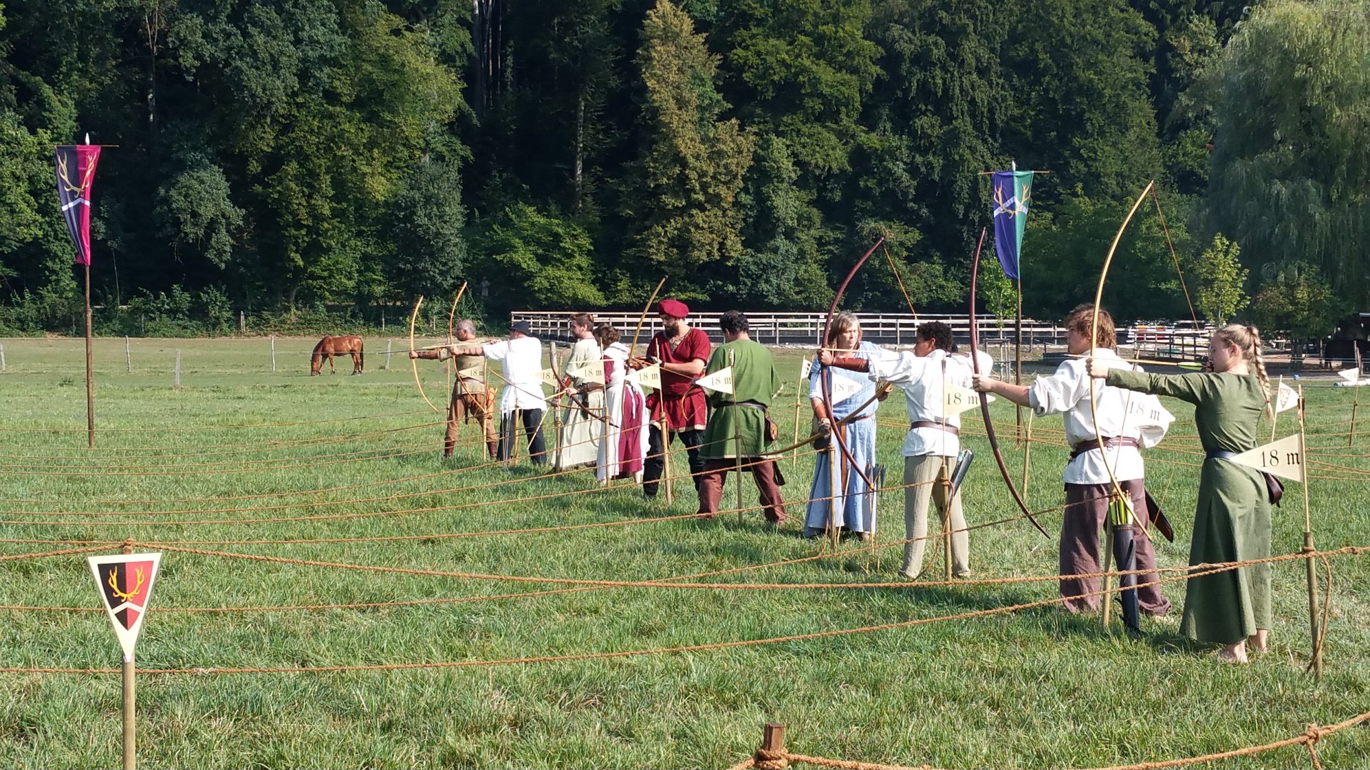 Gräfliches Langbogenturnier in Suhr 2018 - Schützen