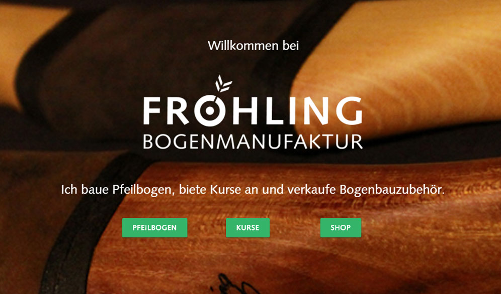 Langbogenturnier Schweiz - Sponsor Fröhling Bogenmanufaktur